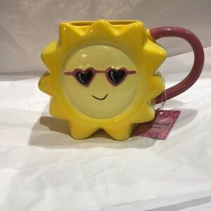 Yellow Sunshine‎ sunglasses wearing Sun coffee mug new